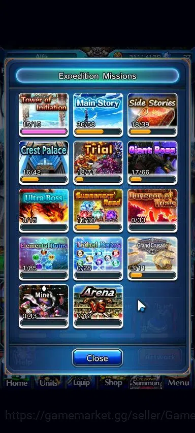 Grand Summoners Accounts Global|Rank 111|20 Ascend+12 TW|(S Miyu,Beta,Hajim image 8