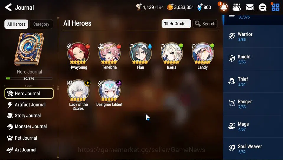Epic Seven Accounts Mid-Tier GBL Unverif|4 ML(LOT Scales,C Lilias,Etc)+TA Coli,P Byblis,ASFlan,Wukong,Etc|PoH+Bless ON|8,4K 5