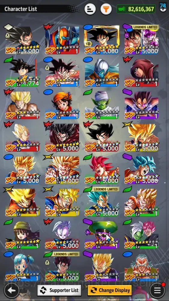 Dragon Ball Legends Accounts 82M TotalPower|LV150|3LR+6UL+20LL|Broly Fury,Super image 6
