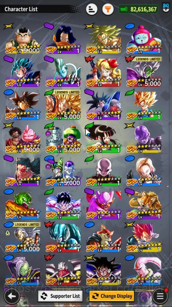 Dragon Ball Legends Accounts 82M TotalPower|LV150|3LR+6UL+20LL|Broly Fury,Super image 7