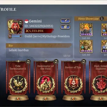 Watcher of Realms Accounts End-Game Global 60xx|Power 5,3M|8 Lord:Jezebelle A3,Oren A1,More|57 Legend:Valara