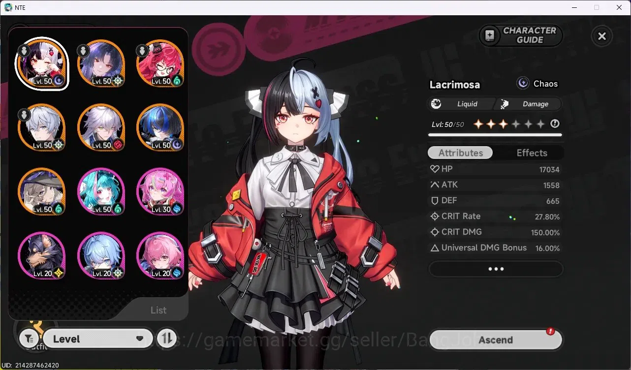 Neverness to Everness Accounts SEA |Hunter Lv 40| 6 S-Class (Lacrimosa+Sign),Hoto image 2