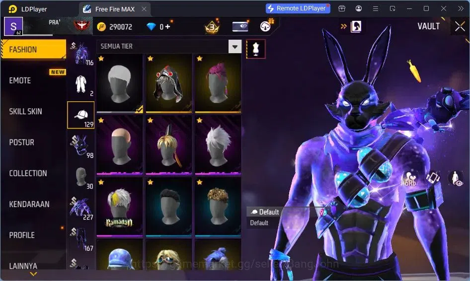Free Fire Accounts Indonesia | Vault 227 | SG Trompet | Parafal-Lore  image 15