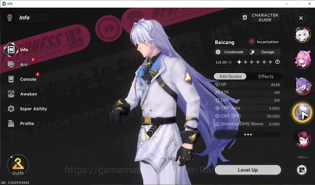 Neverness to Everness Accounts GLOBAL SEA|HL 45|TL 29|10 SSR+4 Limited([Lacrimosa image 10