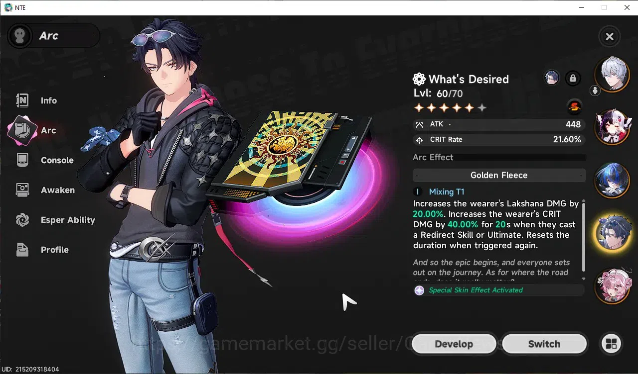 Neverness to Everness Accounts GLOBAL SEA|HL 45|TL 29|10 SSR+4 Limited([Lacrimosa image 14