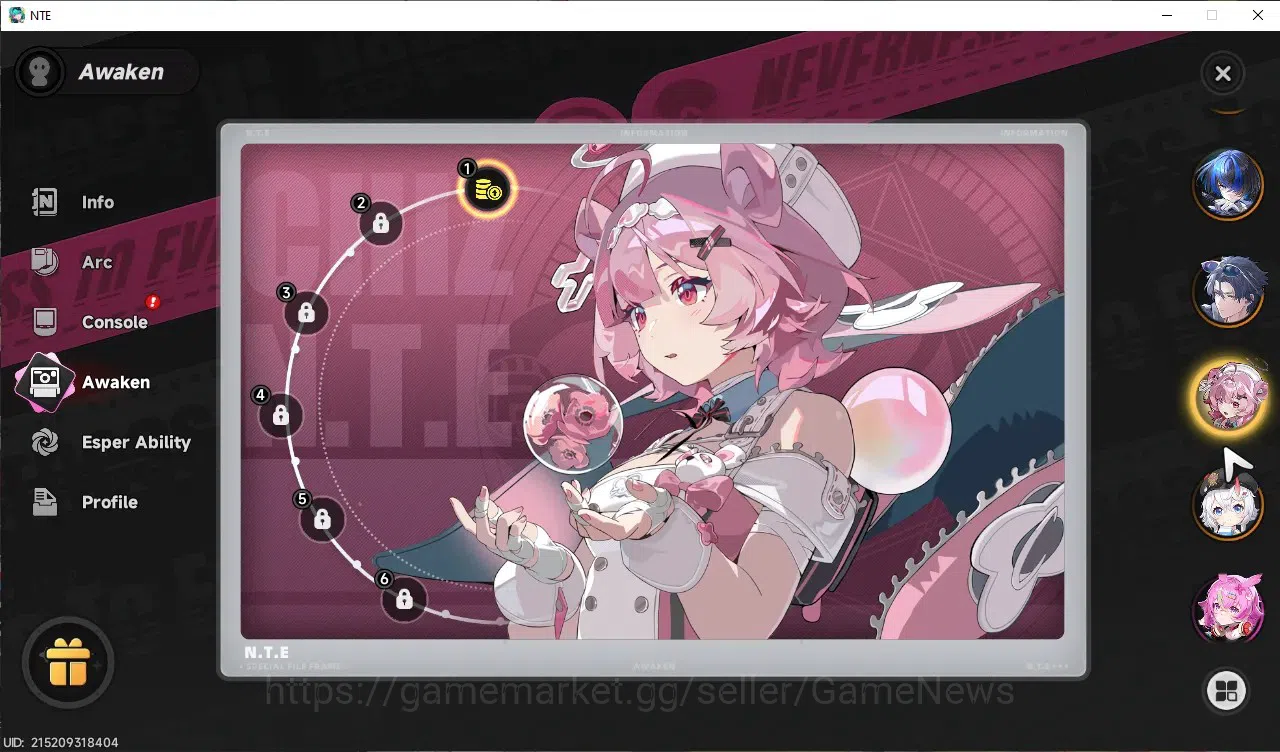 Neverness to Everness Accounts GLOBAL SEA|HL 45|TL 29|10 SSR+4 Limited([Lacrimosa image 18