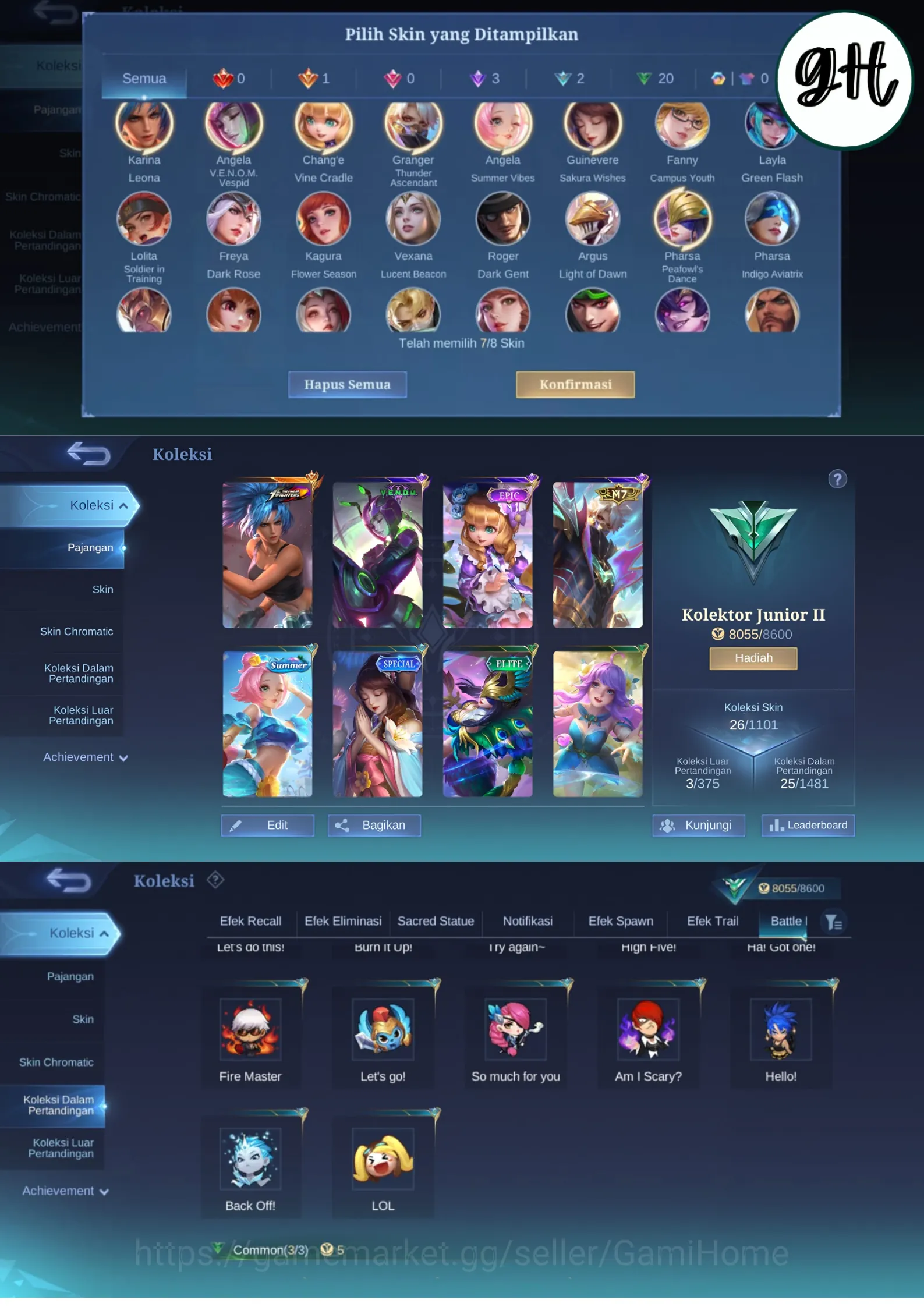 Mobile Legends: Bang Bang Accounts Smurf CHEAP — Brazil Account (Cheaper WDP top up) | 26 SKIN | Fresh Moonton Email 1