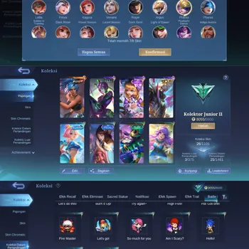 Mobile Legends: Bang Bang Accounts Smurf CHEAP — Brazil Account (Cheaper WDP top up) | 26 SKIN | Fresh Moonton Email
