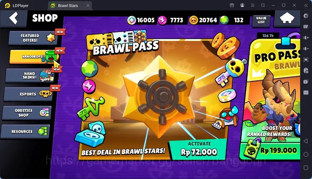 Brawl Stars Accounts Global |Trophy 2920 | Brawler 40 |2 Max Hypercharge| Skins1 Legendary 1 Mythic,9 Epic| Bling 5
