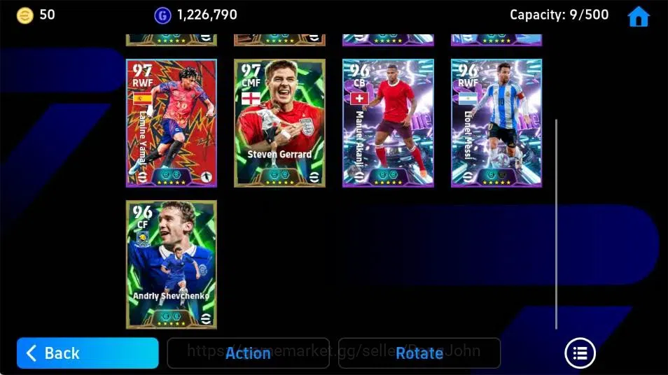 eFootball Accounts Legends & Iconic Players Mobile|PW 3149|Gianluigi Buffon BigT,Zlatan Ibrahimovic Epic,Steven Gerrard 4