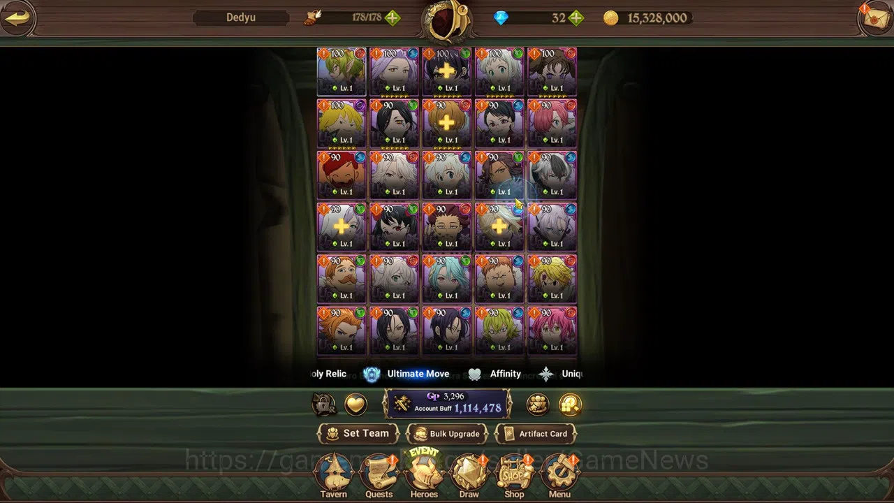 The Seven Deadly Sins: Grand Cross Accounts Starter Global |1,1M CC|Starter Ch4| 1 LR+5 UR 4