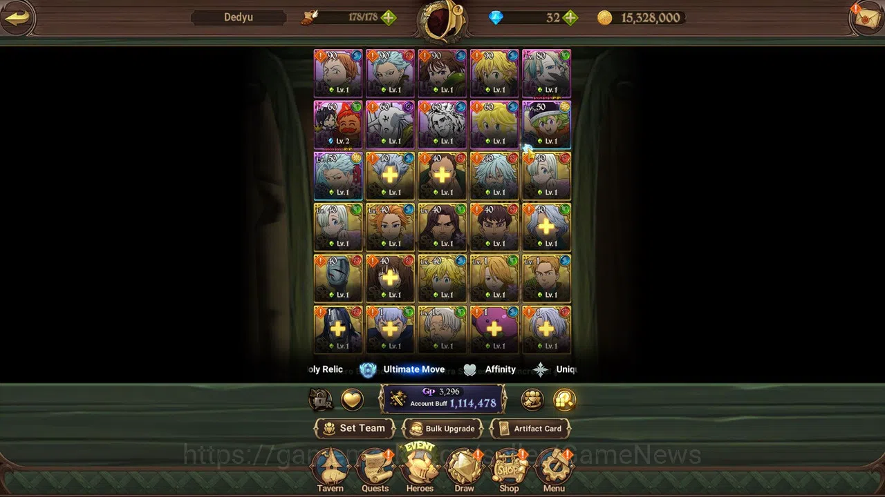 The Seven Deadly Sins: Grand Cross Accounts Starter Global |1,1M CC|Starter Ch4| 1 LR+5 UR 5