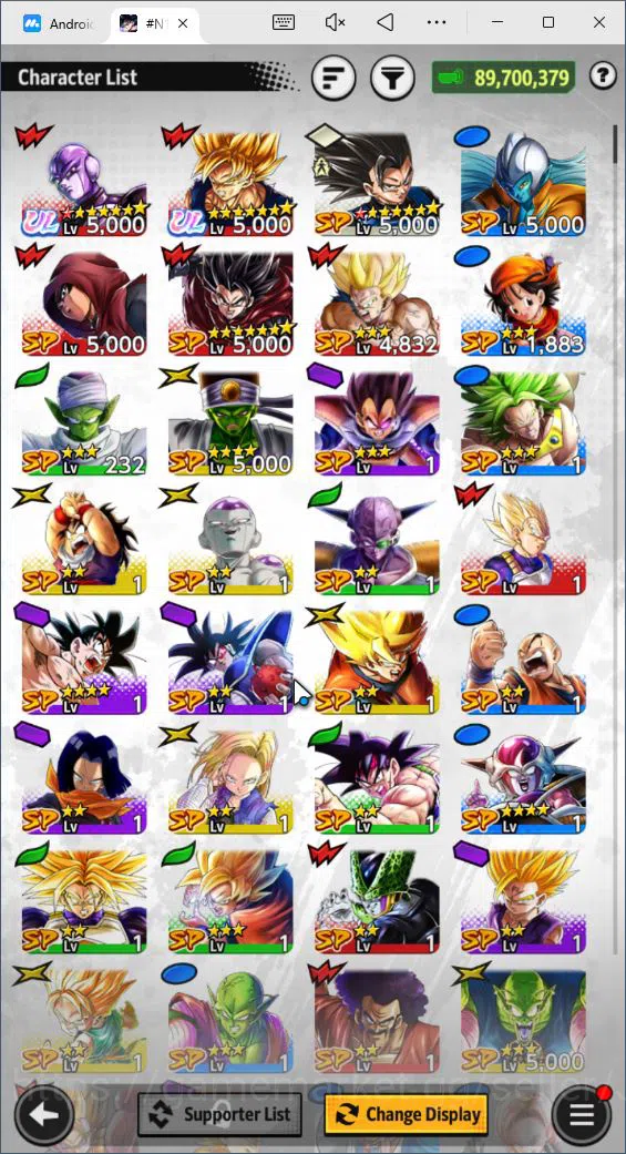 Dragon Ball Legends Accounts 89M Total Power|LV151|2 UL+ 23 LL|Hit, SS Goku, 7  image 2