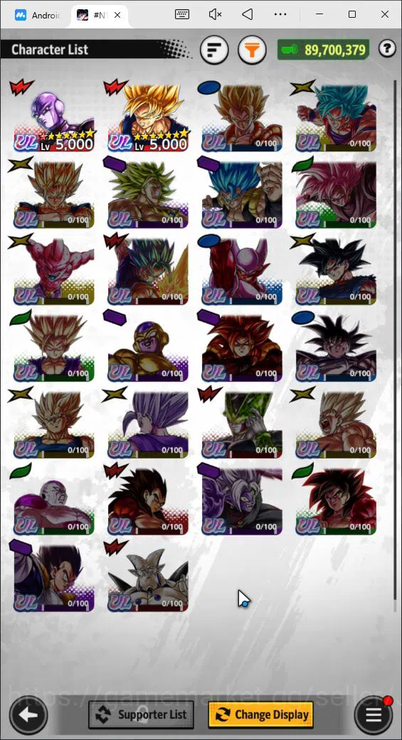 Dragon Ball Legends Accounts 89M Total Power|LV151|2 UL+ 23 LL|Hit, SS Goku, 7  image 5