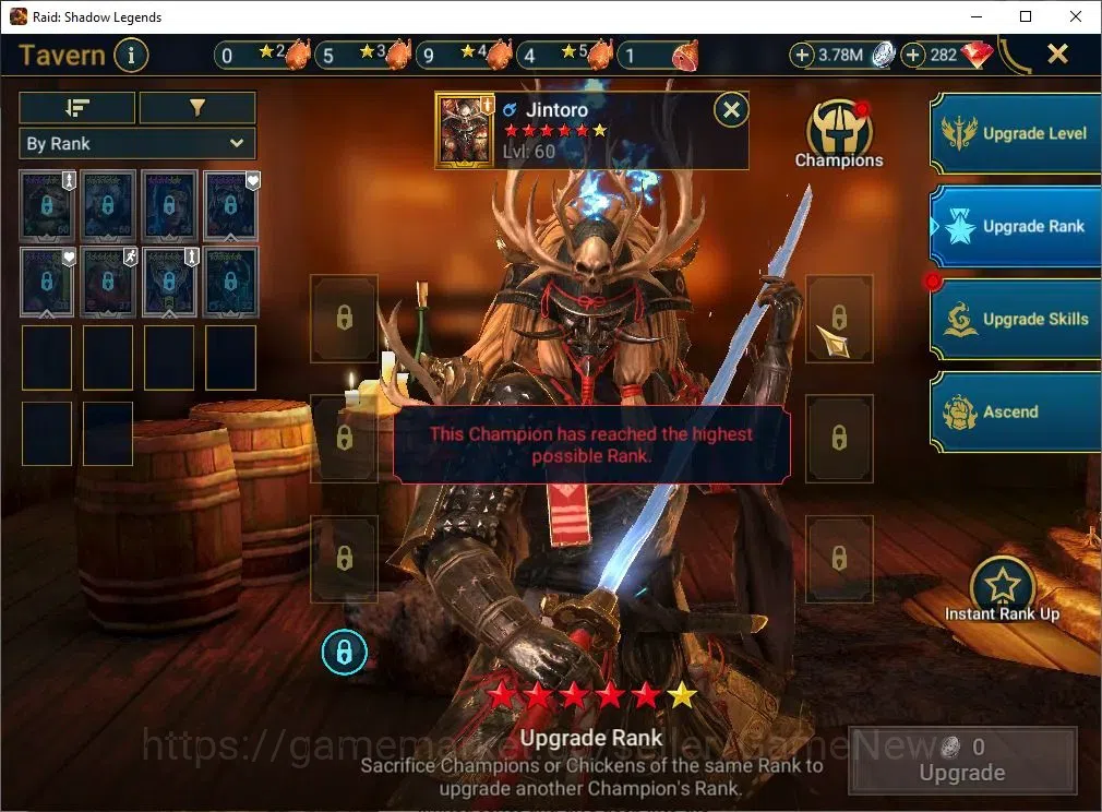 Raid: Shadow Legends Accounts Mid-Game Lv 47|786K Power|1 Mythic[Jintoro]+20 Legend(Ninja,Artax,2 16