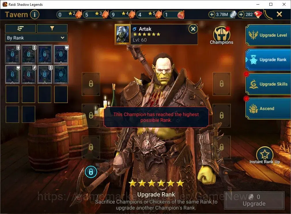 Raid: Shadow Legends Accounts Mid-Game Lv 47|786K Power|1 Mythic[Jintoro]+20 Legend(Ninja,Artax,2 18