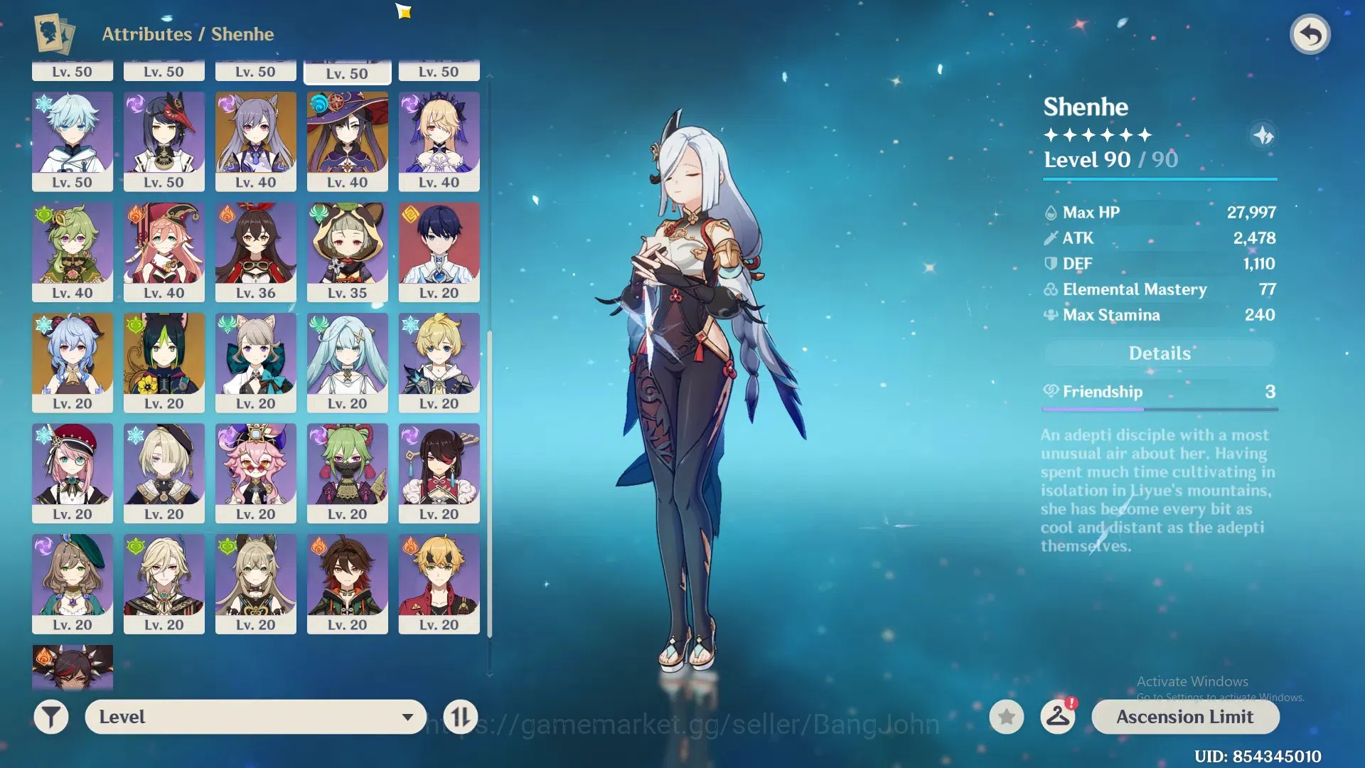 Genshin Impact Accounts ASIA | AR 58|9 Limited |[Arlecchino,Kamisato Ayaka image 17