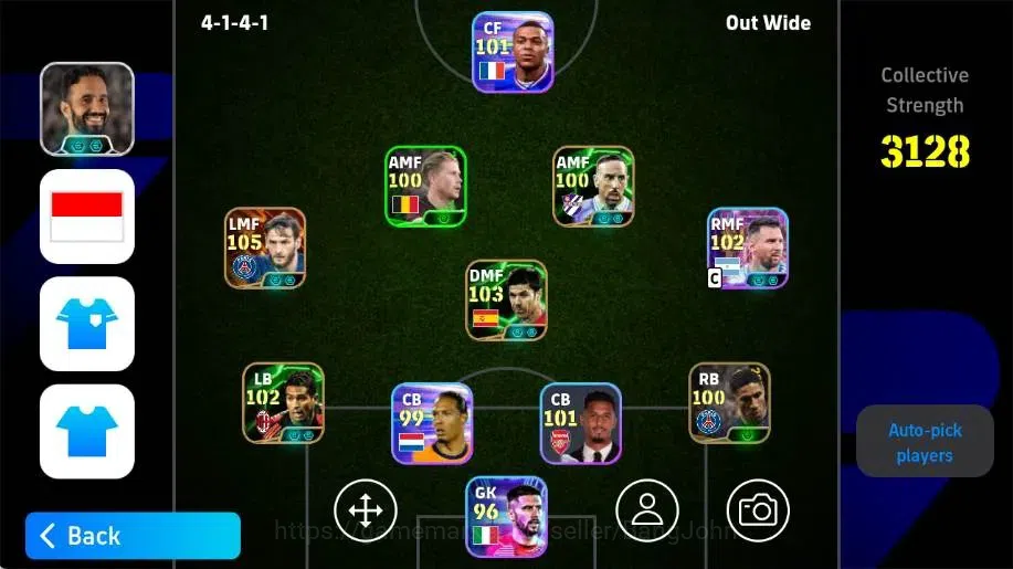eFootball Accounts Others Mobile|PW 3128|K.Kvaratshella BigT,Xabi Alonso Epic,Eden Hazard Epic|2026|Check SS EFB2143B 1