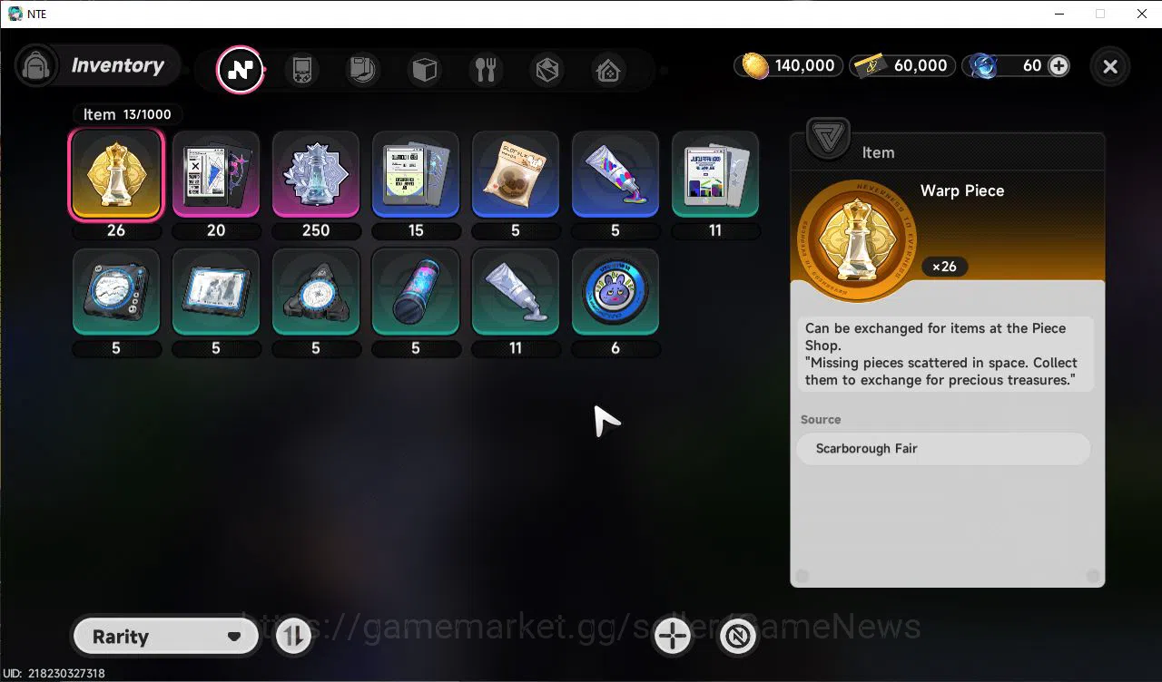 Neverness to Everness Accounts GLOBAL EU |HL 3| 1 SSR Limited Nanally + 5 SR [Ski image 5