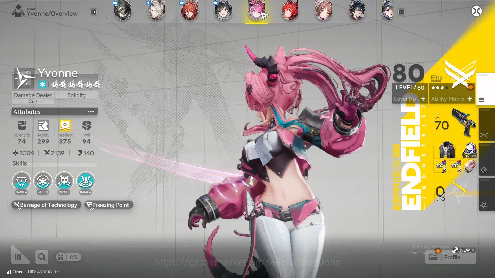 Arknights: Endfield Accounts Mid Game | ASIA | Laevatain +Sign| Yvonne | tang-t image 2