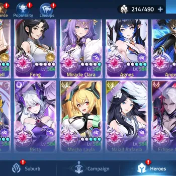 Mobile Legends: Adventure Accounts Global 706xx|Lv.280|2387M Power|Camp 78-19|Vip 10|19 Nexus|47 Awakening|9 Epic|15,112