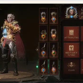 Diablo Immortal Accounts High-End SEA - Verathiel | 60 (216) Blood Knight-Vanquisher | CR 25K | Reso 540 | Hell III | Lv.30