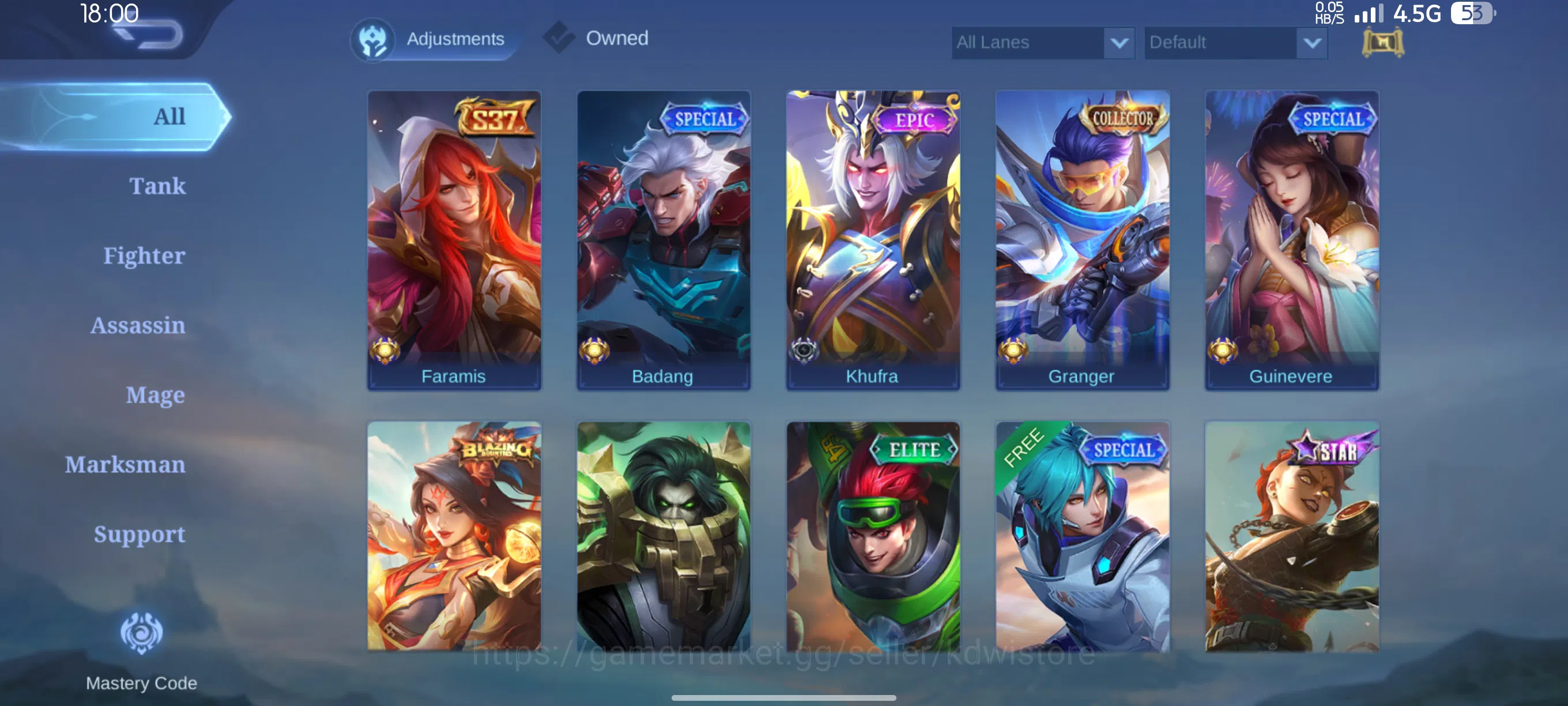 Mobile Legends: Bang Bang Accounts MLBB | PERSONAL ACCOUNT | +15K Match image 11