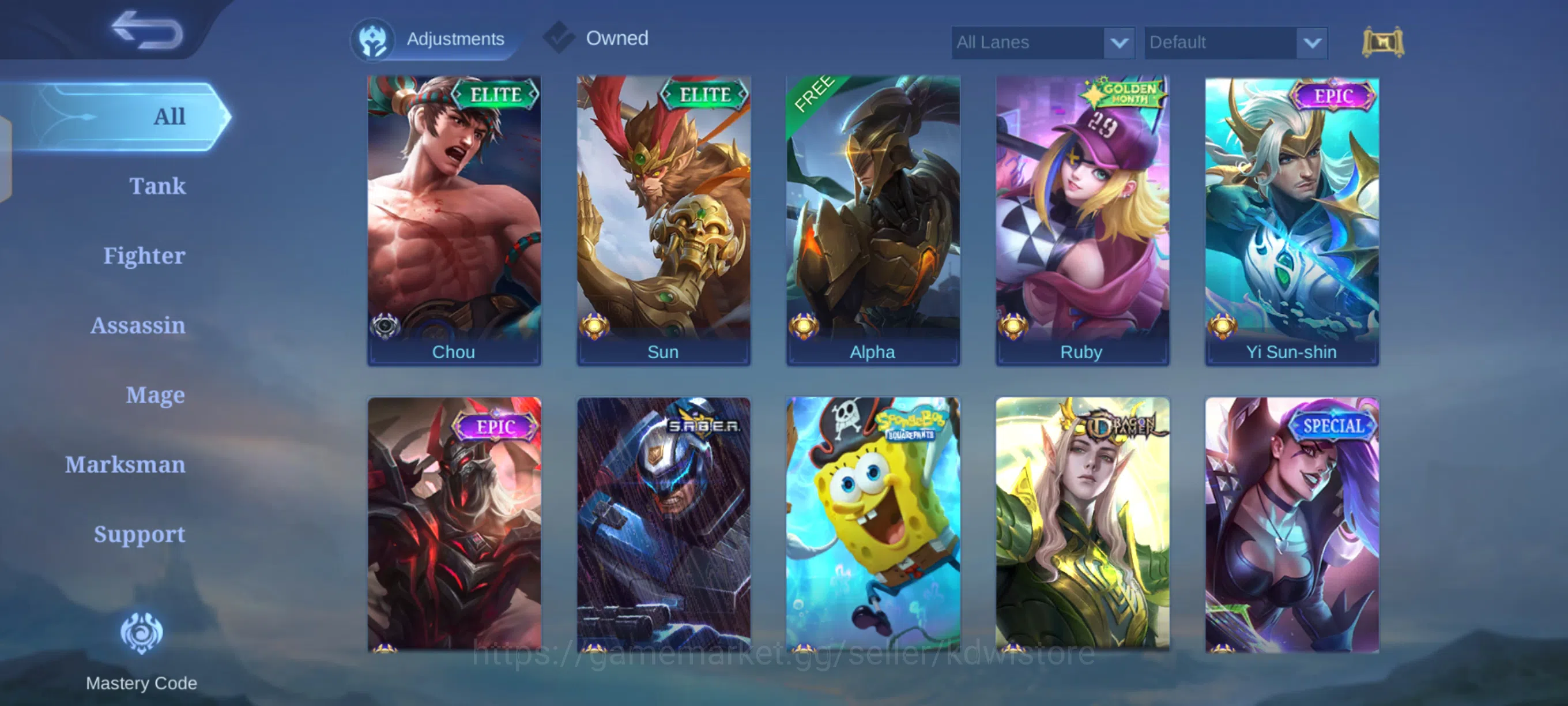Mobile Legends: Bang Bang Accounts MLBB | PERSONAL ACCOUNT | +15K Match image 6