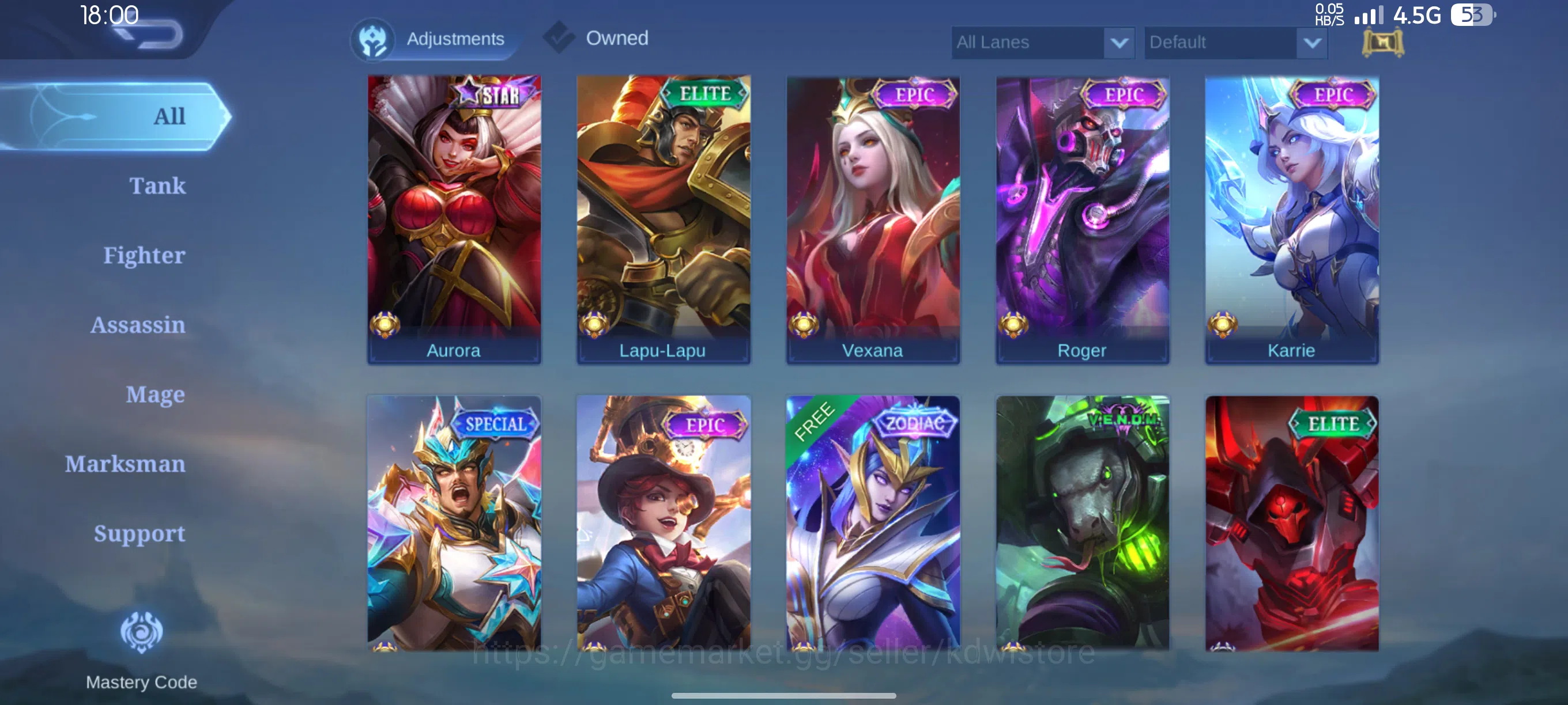 Mobile Legends: Bang Bang Accounts MLBB | PERSONAL ACCOUNT | +15K Match image 7