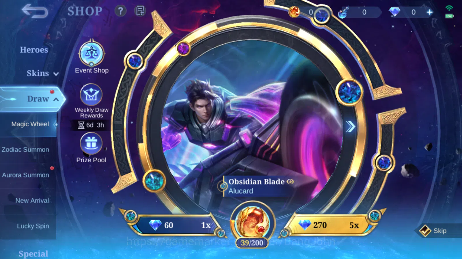 Mobile Legends: Bang Bang Accounts Others Hero 94 | skin 141  prime granger  | luckybox lancelot | cc natalia | epic 17