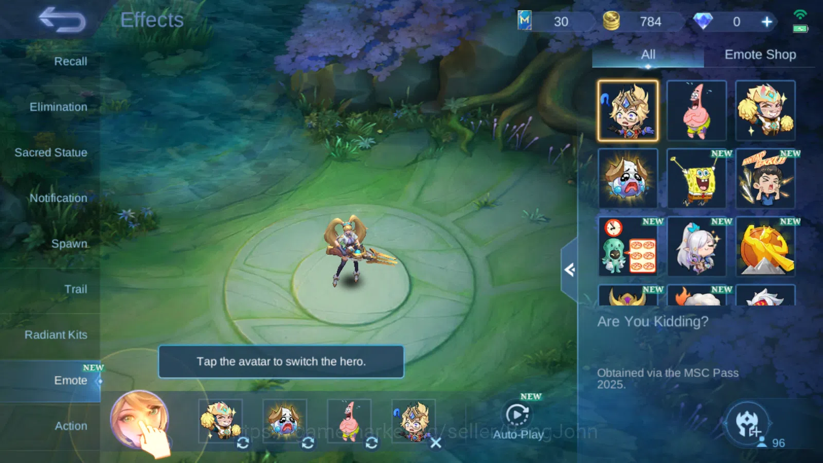 Mobile Legends: Bang Bang Accounts Others Hero 94 | skin 141  prime granger  | luckybox lancelot | cc natalia | epic 5