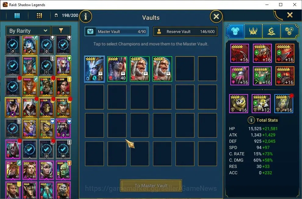 Raid: Shadow Legends Accounts Lv55 1M Power|19 Legend(Wixwell,Hilvi,DKnight,Arta image 10
