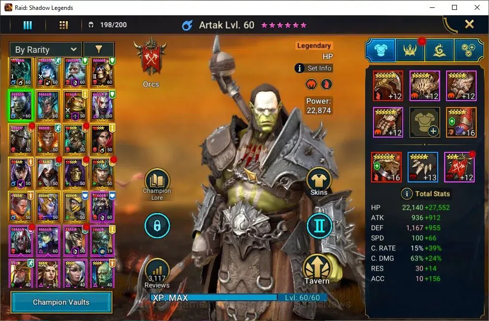 Raid: Shadow Legends Accounts Lv55 1M Power|19 Legend(Wixwell,Hilvi,DKnight,Arta image 6
