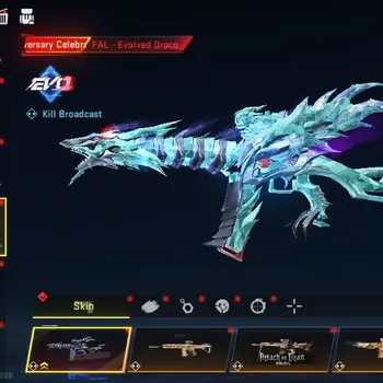 Blood Strike Accounts Collab Skin Asia|Anniv FAL Evo Draco|15 Ultra FAL Warrior,FAL Luchador,FN2K Flame Fox,Galil