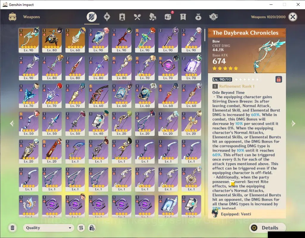 Genshin Impact Accounts ASIA|AR59|Free all Game Hoyo|18Limited+3(*5Wep)|Fu image 6