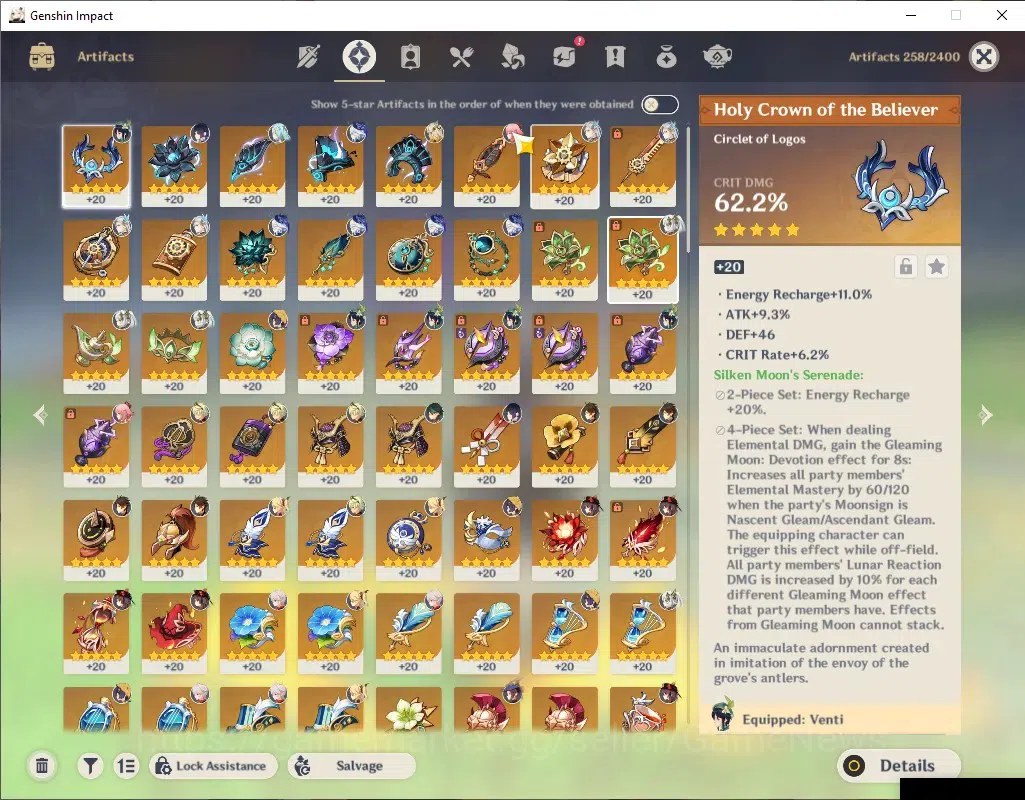 Genshin Impact Accounts ASIA|AR59|Free all Game Hoyo|18Limited+3(*5Wep)|Fu image 7