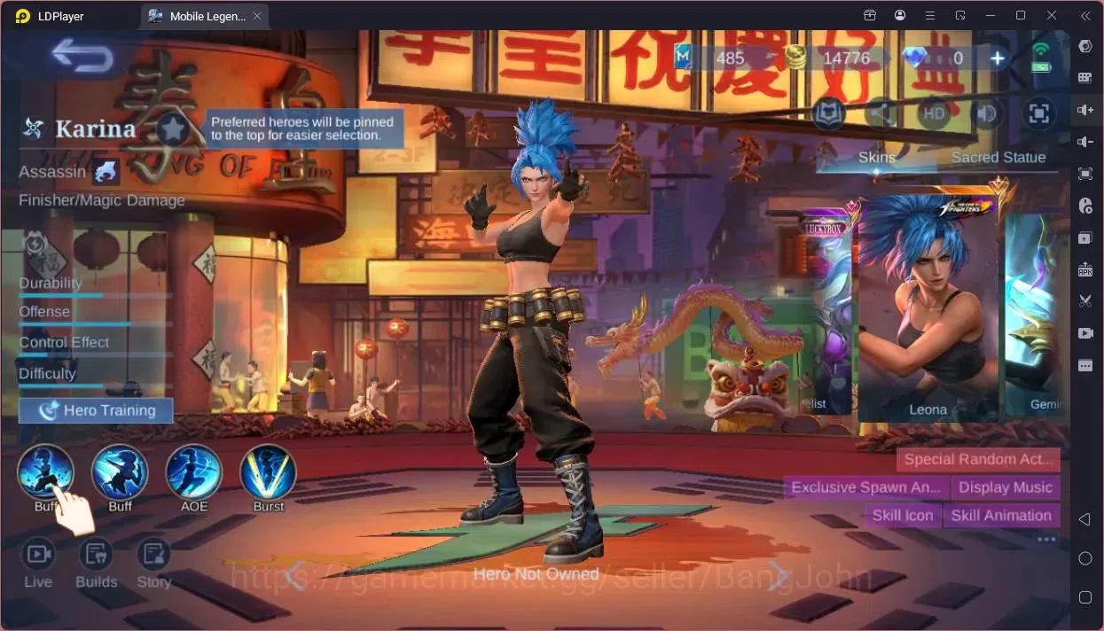 Mobile Legends: Bang Bang Accounts Collector Global|Hero 58|Skin 98|Expert|KOF Karina,GS|Prime YZ|5-STAR Gord|Spongebob 19