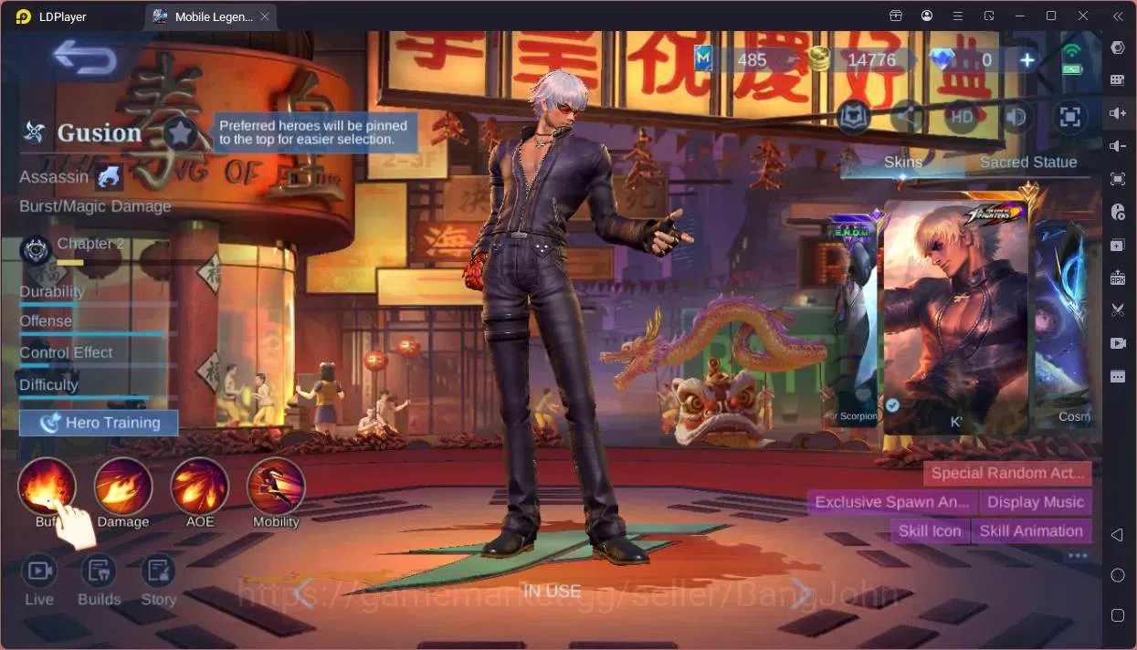 Mobile Legends: Bang Bang Accounts Collector Global|Hero 58|Skin 98|Expert|KOF Karina,GS|Prime YZ|5-STAR Gord|Spongebob 20