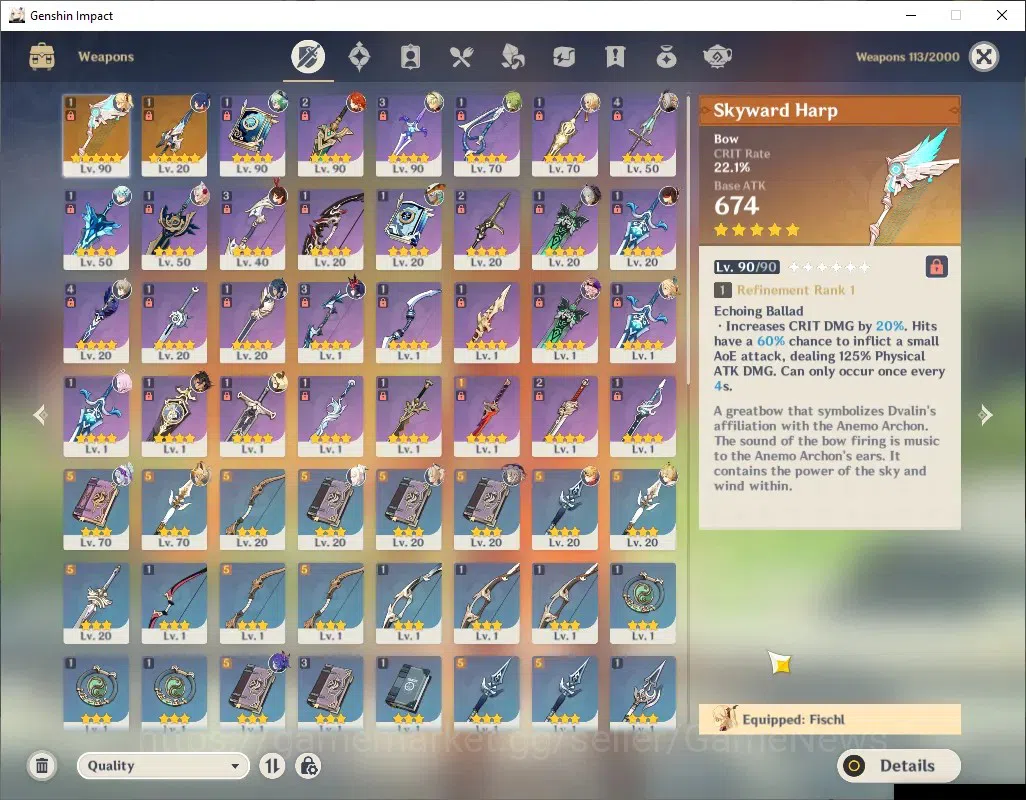 Genshin Impact Accounts ASIA|AR 55|1 Limited + 2 (*5Weapon)|MavuikaC1|Mc F image 5