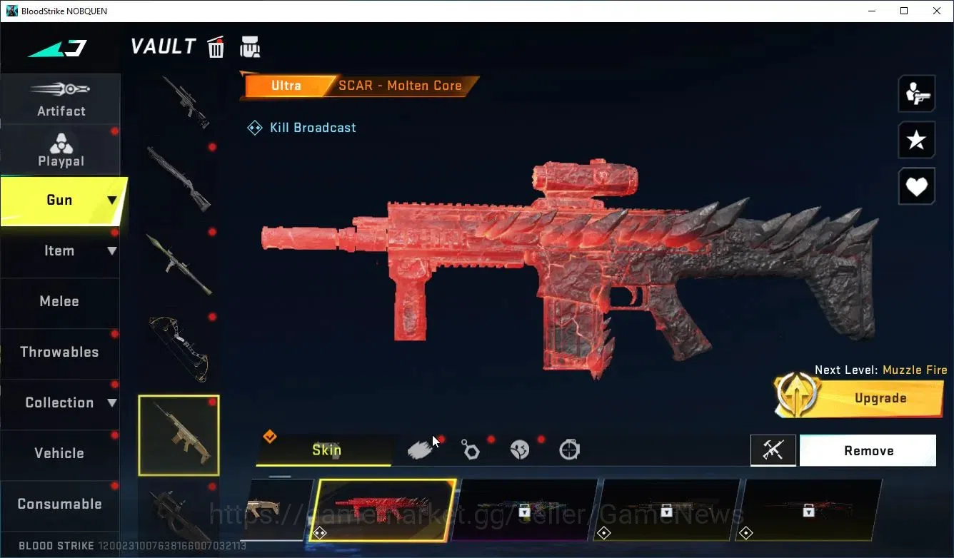 Blood Strike Accounts Collab Skin ASIA|ETERNAL Zero+COLLAB AOT M4A1-Colosus,KAG6,FAL|7 ULTRA[Ethan,SCAR,AR97,Etc]|LMT 11