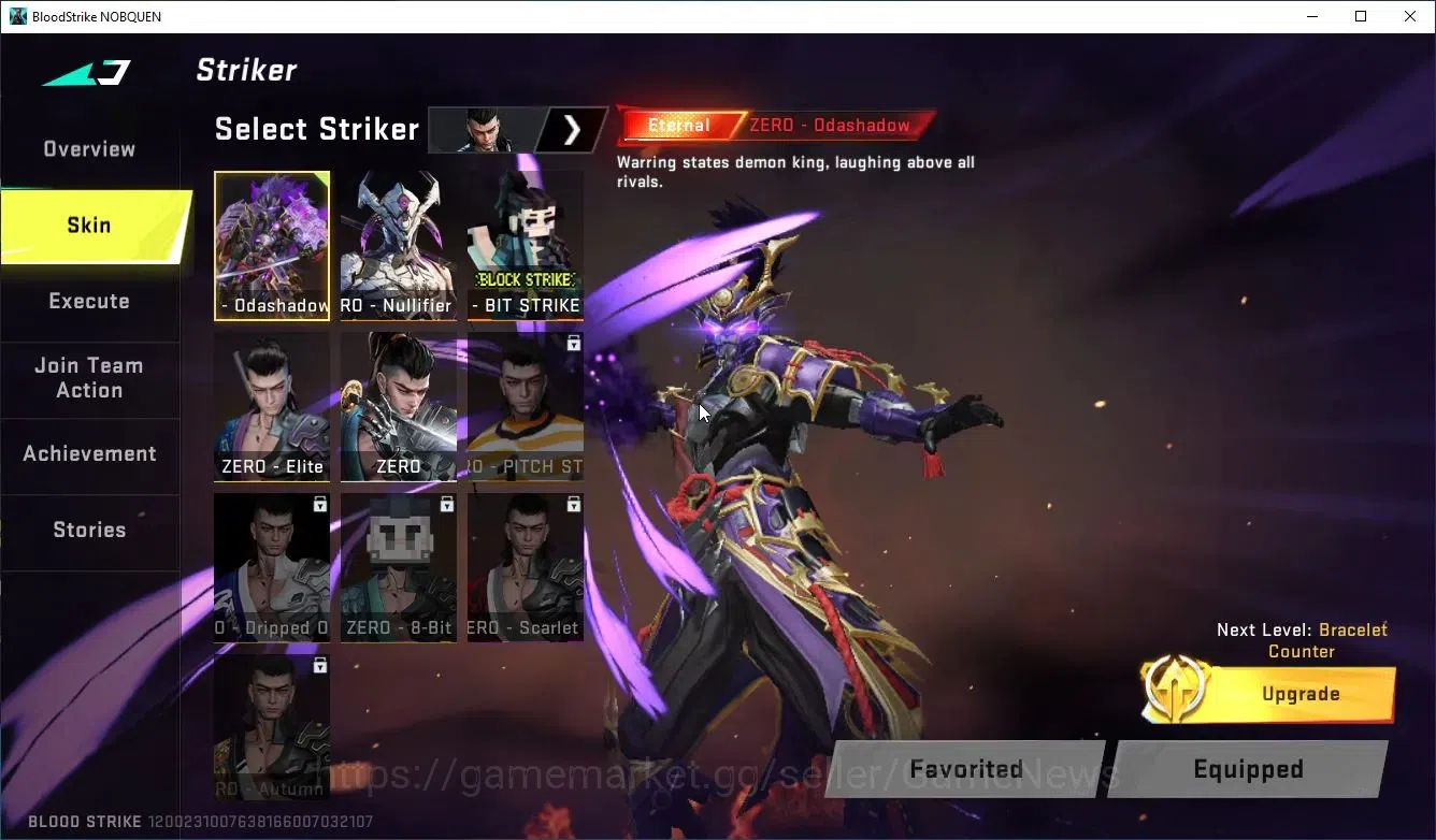 Blood Strike Accounts Collab Skin ASIA|ETERNAL Zero+COLLAB AOT M4A1-Colosus,KAG6,FAL|7 ULTRA[Ethan,SCAR,AR97,Etc]|LMT 3