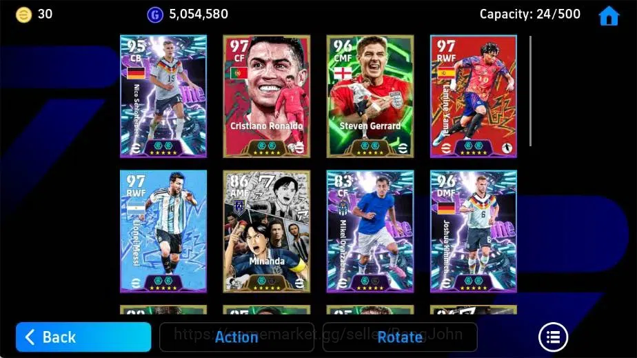 eFootball Accounts Mobile|PW 3192|Pele Epic,Gabriel Batistuta Epic,Ed image 3