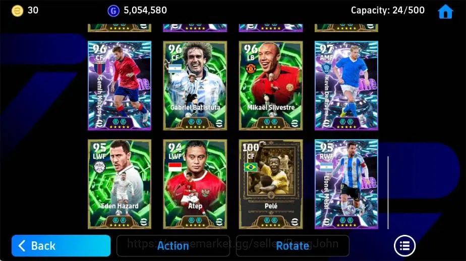 eFootball Accounts Mobile|PW 3192|Pele Epic,Gabriel Batistuta Epic,Ed image 5