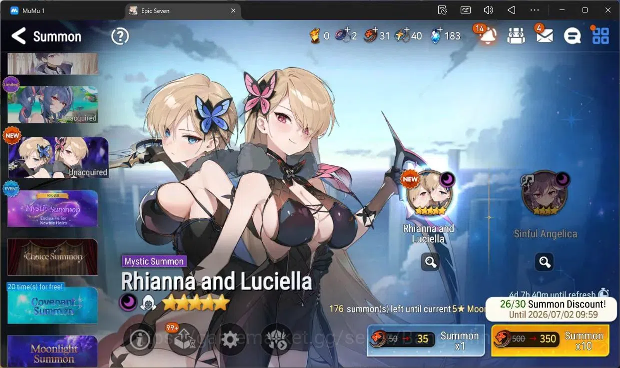 Epic Seven Accounts Global | 10 ML(LOTScales,WOM Tenebria,Straze,D Lil image 15