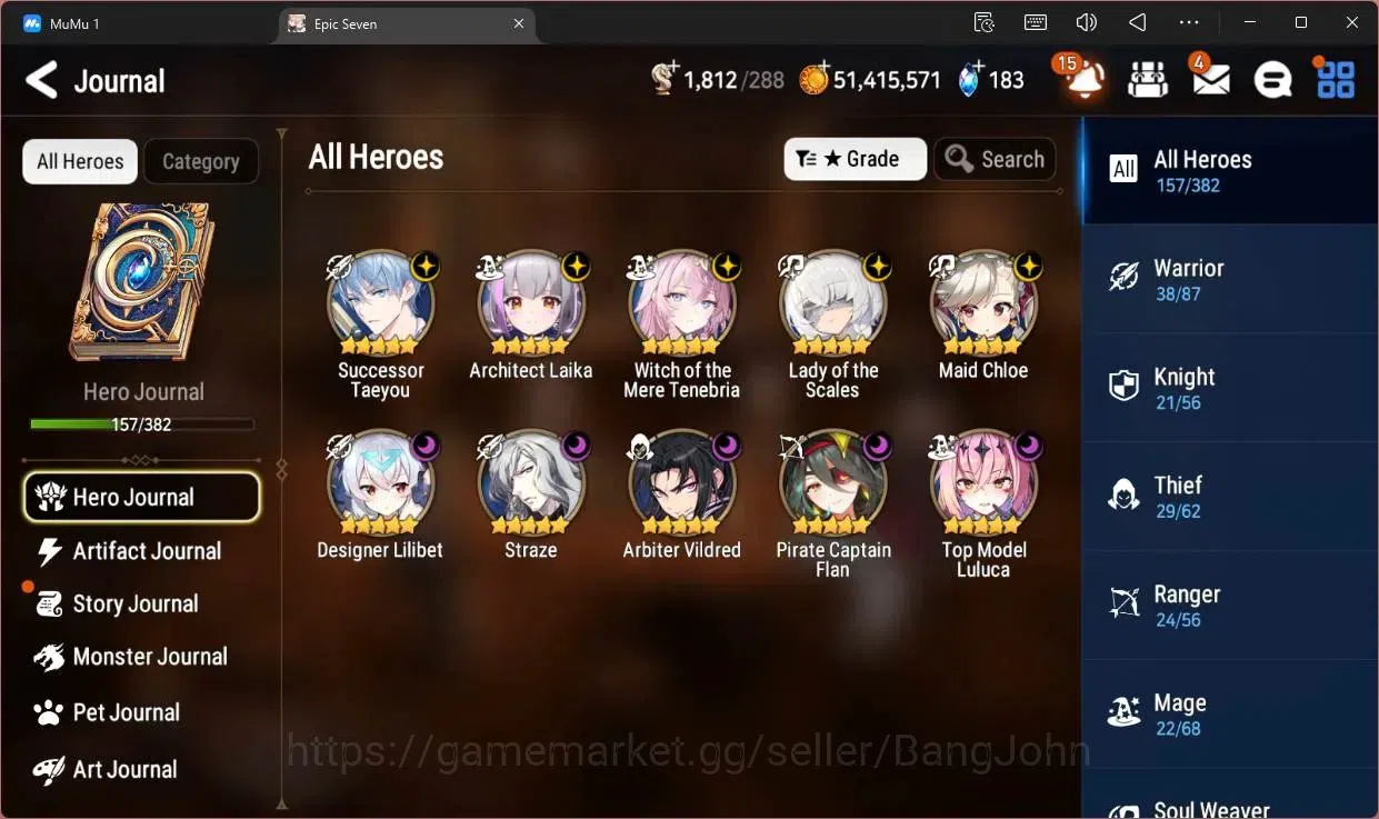 Epic Seven Accounts Global | 10 ML(LOTScales,WOM Tenebria,Straze,D Lil image 3