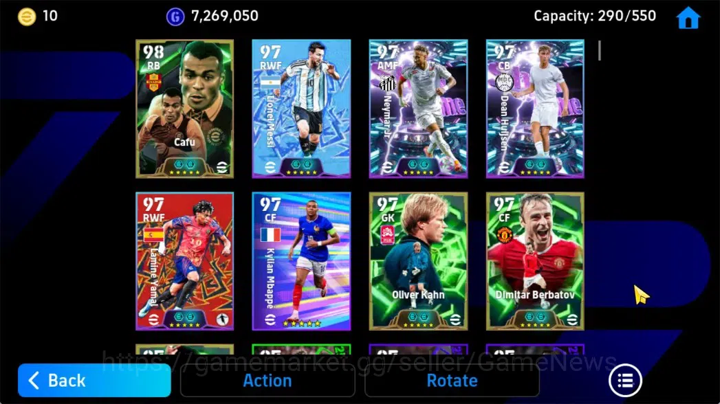 eFootball Accounts Android|Epic Cafu,Oliver Kahn,Dimitar Berbatov,Fra image 5