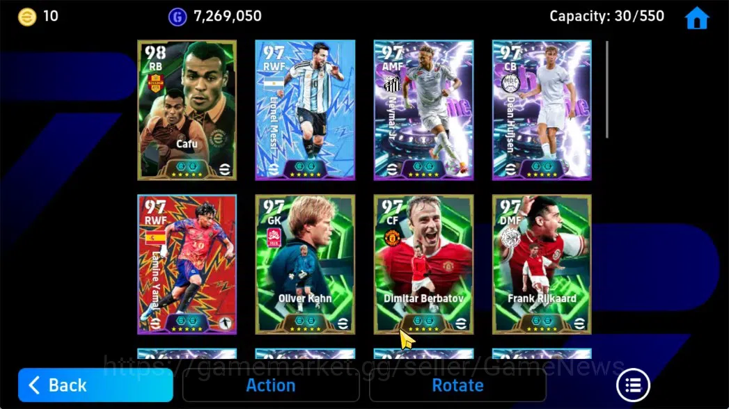 eFootball Accounts Android|Epic Cafu,Oliver Kahn,Dimitar Berbatov,Fra image 8
