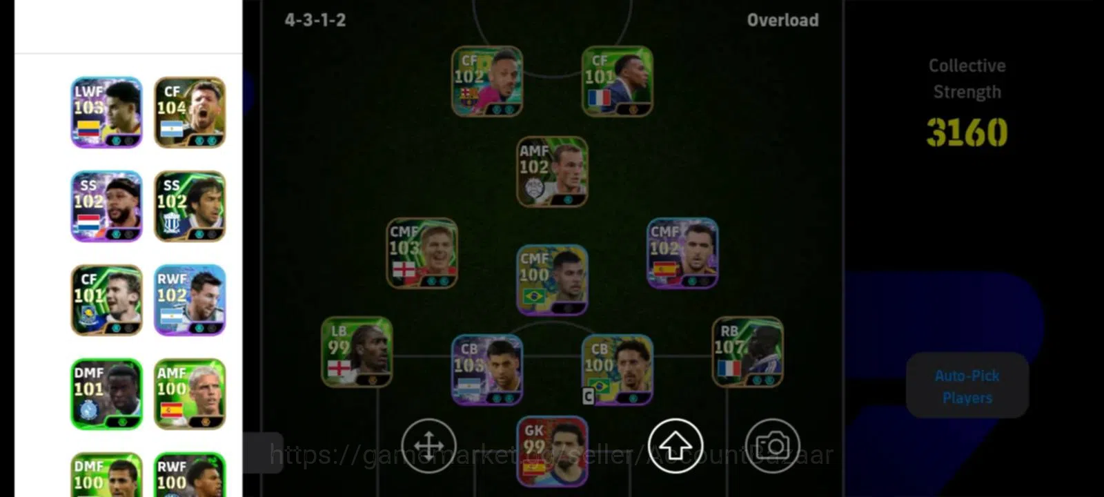 eFootball Accounts Starter eFootball Account for Sale | 3160 Collective Strength 1