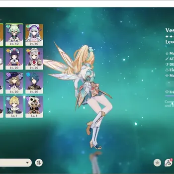 Genshin Impact Accounts Starter ASIA|AR 34|1 limited (Vesna)+Mizuki,Mona,Diluc|1*5 Weapon (Exaiphanes Blade)|Low