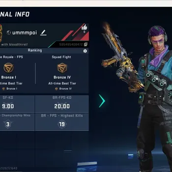 Blood Strike Accounts Rare Skin ASIA|Eternal Gun:UMP45-Infinite|Legendary Nova-Rebel Vogue|Check SS BS3579B